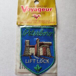 VINTAGE Peterboroug, Ontario Lift Locks Canal Waterways Patch Crest BNIP